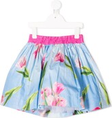 Thumbnail for your product : MonnaLisa Floral Mini Skirt