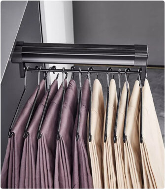 Thrones Designs Extendable Trousers Rack With Slide Rail