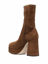Thumbnail for your product : Alberta Ferretti Zipped Suede Boots