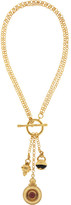 Thumbnail for your product : Ben-Amun Gold-plated charm necklace