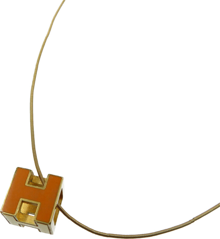 Cage d'h necklace Hermès Gold in Metal - 23073740