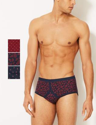Marks and Spencer 3 Pack Pure Cotton Printed Briefs