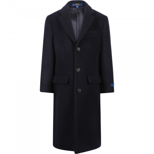 Polo Ralph Lauren Classic Woolen Coat in Navy Blue - ShopStyle Boys ...