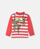 Thumbnail for your product : Stella McCartney Kids Striped Swim Top