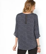 Thumbnail for your product : Anne Weyburn Softly Draping Printed Voile Blouse