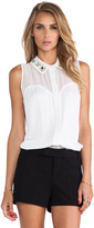 Thumbnail for your product : Milly Jane Embellished Collar Blouse