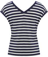 Thumbnail for your product : M&Co Stripe v neck t-shirt