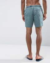 Thumbnail for your product : ASOS Swim Shorts In Brown & Green Acid Wash Mid Length 2 Pack SAVE