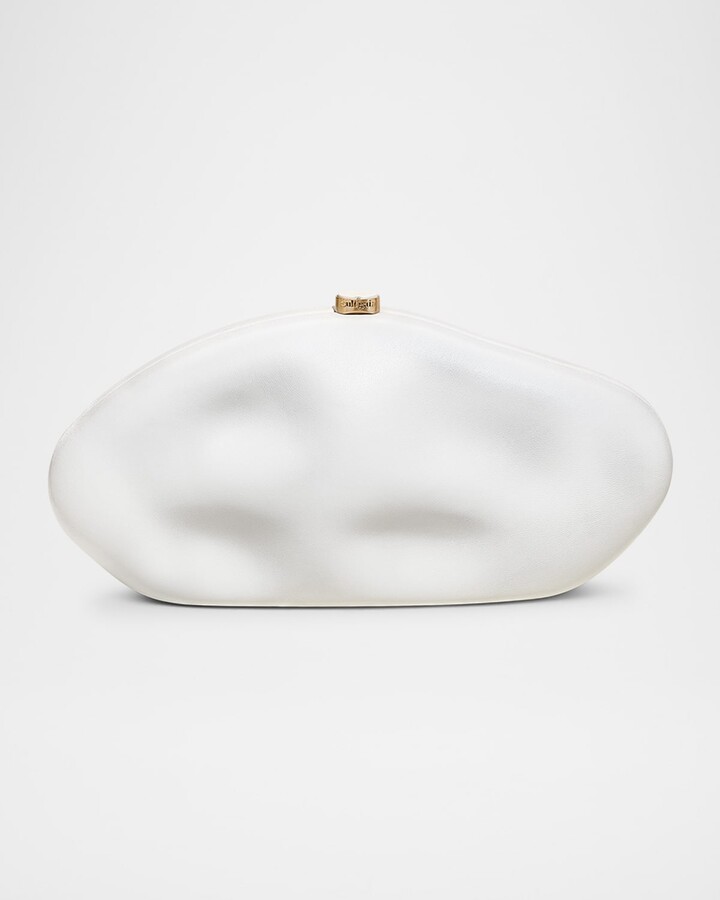 Cult Gaia The Caldera Leather Clutch Bag