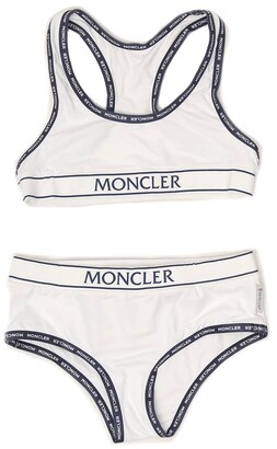 Moncler Enfant Logo Tape Two-Piece Bikini Set