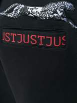 Thumbnail for your product : Just Cavalli contrast drawstring track pants