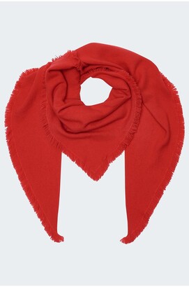Farfetch Accessoires Schals & Tücher Schals Logo plaque reversible cashmere scarf 