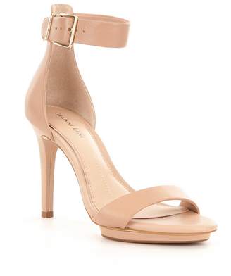 Gianni Bini Lizette Leather Ankle Strap Dress Sandals