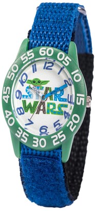 EWatchFactory Boy's Disney Star Wars Child, the Plastic Blue Nylon Strap Watch 32mm