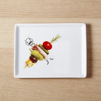 CB2 Oliver Bloody Mary Garnish Appetizer Plate
