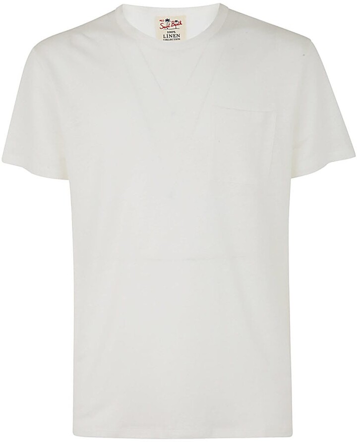 MC2 Saint Barth White Men's T-shirts with Cash Back | Shop the 