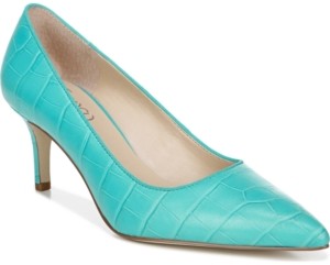 turquoise kitten heel shoes