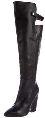Jeffrey Campbell Leather Over-The-Knee Boots