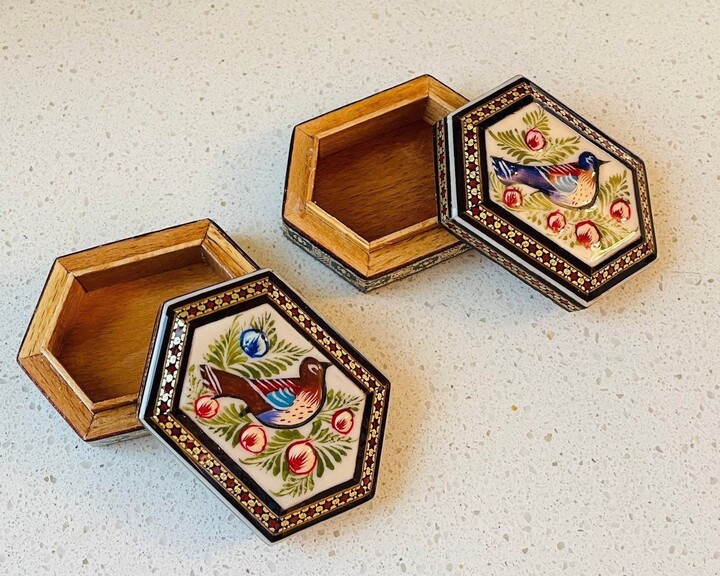 Decorative & Handmade Wooden Shiny Jewelry & Coin Box