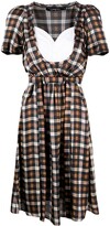 Thumbnail for your product : DSQUARED2 Madras Check Layered Dress