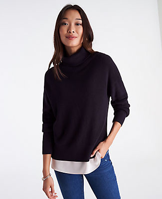ann taylor turtleneck sweaters