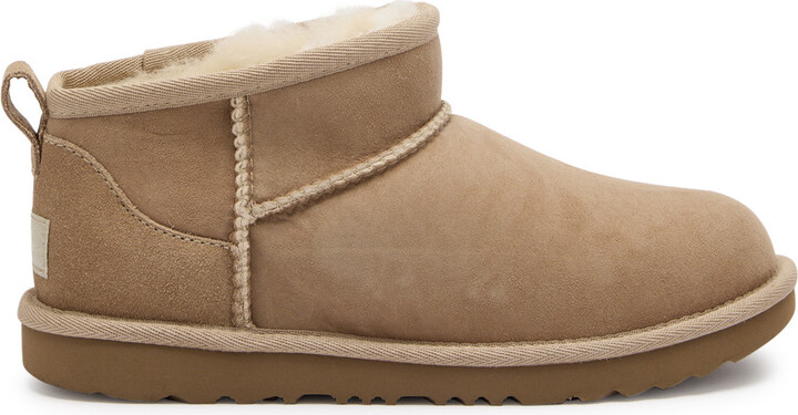UGG Kids Classic Ultra Mini Suede Ankle Boots