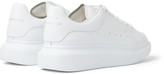 Thumbnail for your product : Alexander McQueen Glow-In-The-Dark Exaggerated-Sole Rubber-Trimmed Leather Sneakers