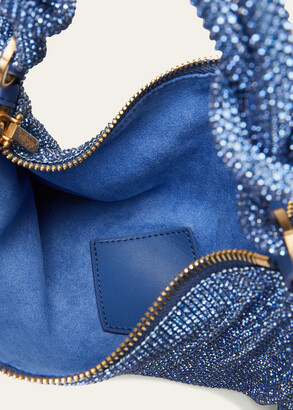 CULT GAIA Hera Nano crystal-embellished knotted satin shoulder bag