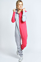 Thumbnail for your product : boohoo Daphne Contrast Panel Onesie