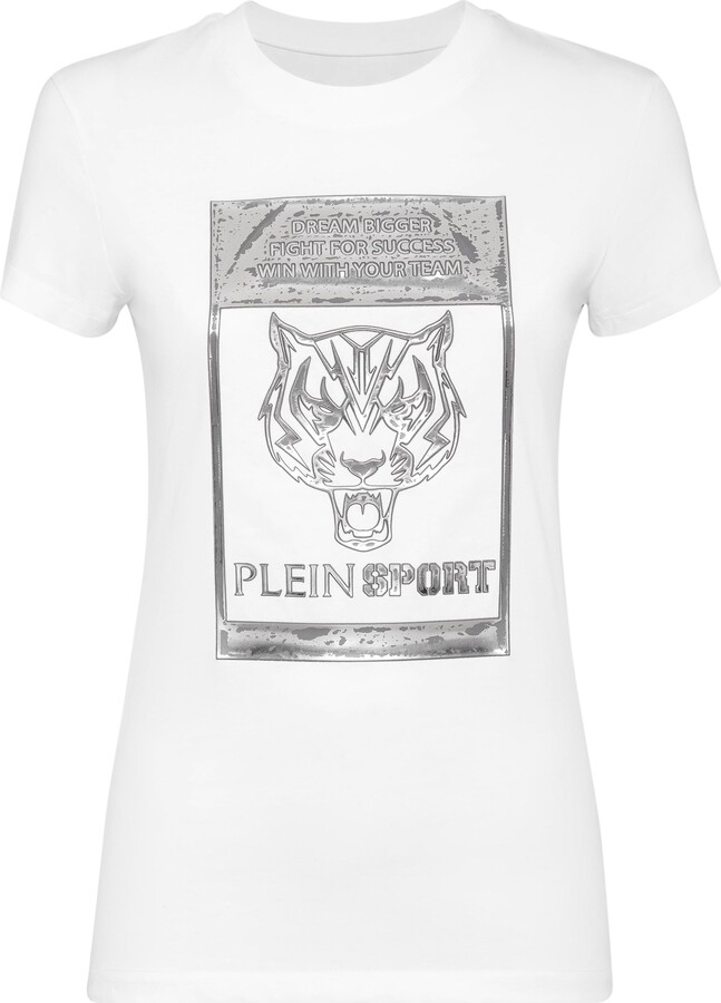 Plein Sport T-shirt Round Neck SS Sexy Pure Fit Tiger