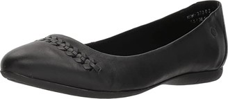 Børn Madeleine (Black Full Grain Leather) Women's Flat Shoes