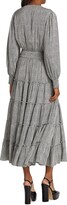 Thumbnail for your product : Elie Tahari Silk-Blend Geometric Snakeskin Tiered Maxi Dress