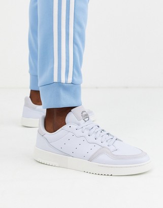adidas supercourt trainers in blue leather