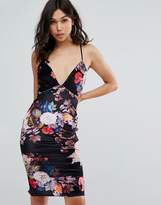 Thumbnail for your product : boohoo Floral Velvet Midi Dress