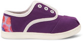 Thumbnail for your product : Toms Purple Canvas Tiny Cordones