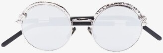 Kuboraum Silver Tone Z1 Round Frame Sunglasses - ShopStyle