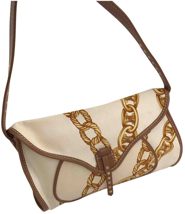 Celine White Cloth Handbags - ShopStyle Bags