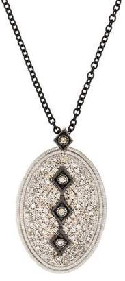 Armenta Diamond Pavé Oval Pendant Necklace