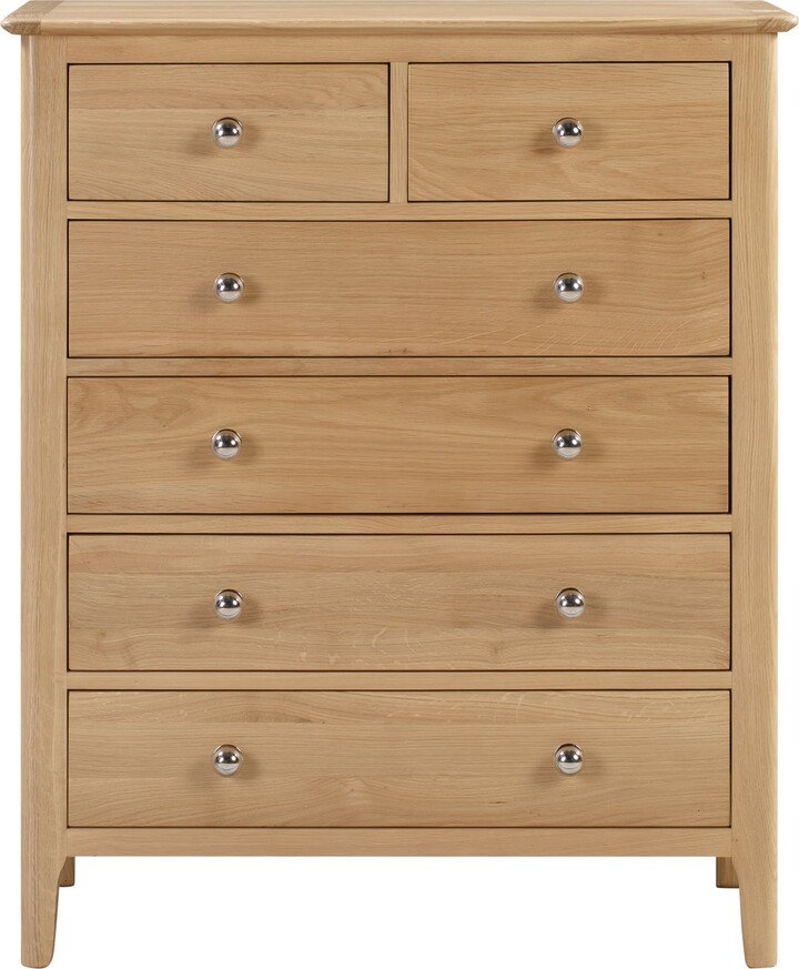 Dunelm Cotswold 6 Drawer Chest, Oak Brown ShopStyle