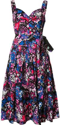 Marc Jacobs glitched floral print pleated dress