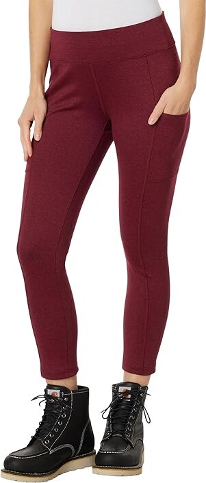 Carhartt Force Fitted Lightweight Cropped leggings (Bordeaux/Dry Rose)  Women's Casual Pants - ShopStyle