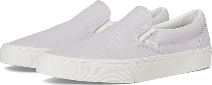 Vans Classic Slip-On Skate Shoes Pastel Lilac Mist : Men's 9.5 - Women's 11 Medium, Canvas/Leather/Suede