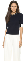 Thumbnail for your product : 3.1 Phillip Lim Stripe Trim Cashmere Tee