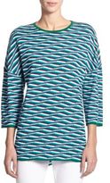 Thumbnail for your product : St. John Wave-Stripe Knit Tunic
