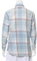 Thumbnail for your product : Current/Elliott Plaid Button-Up Top