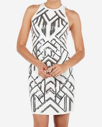 express aztec sequin dress