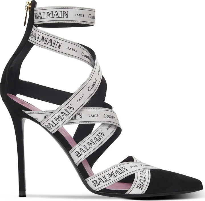 Balmain Farfetch Women's Black Heels ShopStyle UK