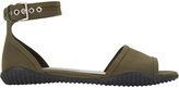 Thumbnail for your product : Prada Linea Rossa Gabardine Ankle-Strap Flat Sandals
