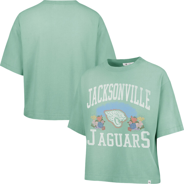 '47 Women's Mint Jacksonville Jaguars Florentina Montauk Cropped T-Shirt