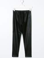 Thumbnail for your product : DSQUARED2 Kids faux leather trousers